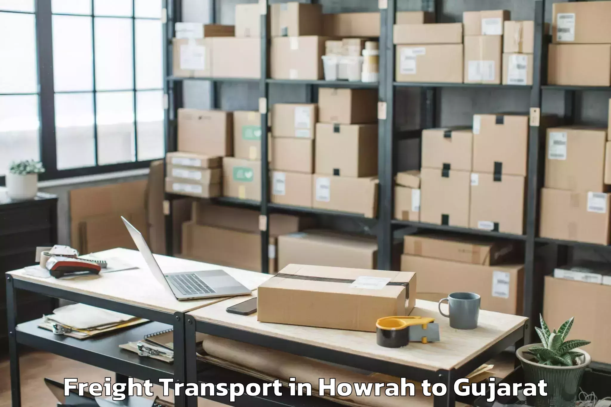 Hassle-Free Howrah to Chalala Freight Transport